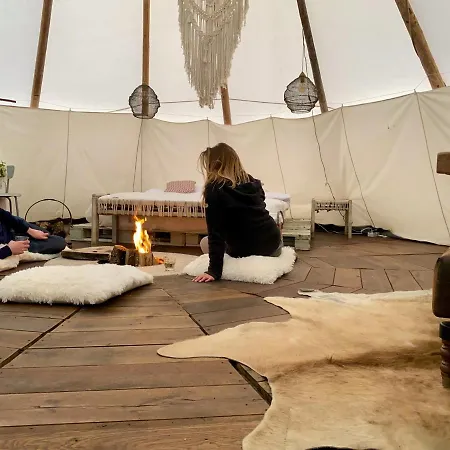Slapen Tussen De Schapen In De Tante Tipi Luxury tent Zennewijnen