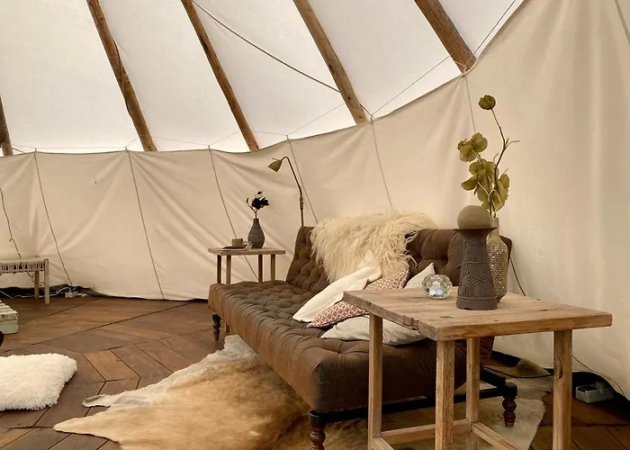 خيمة فخمة Slapen Tussen De Schapen In De Tante Tipi *