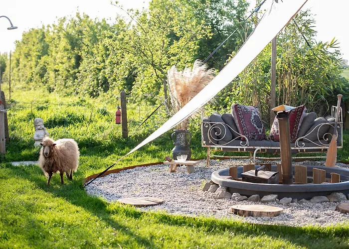 Slapen Tussen De Schapen In De Tante Tipi خيمة فخمة