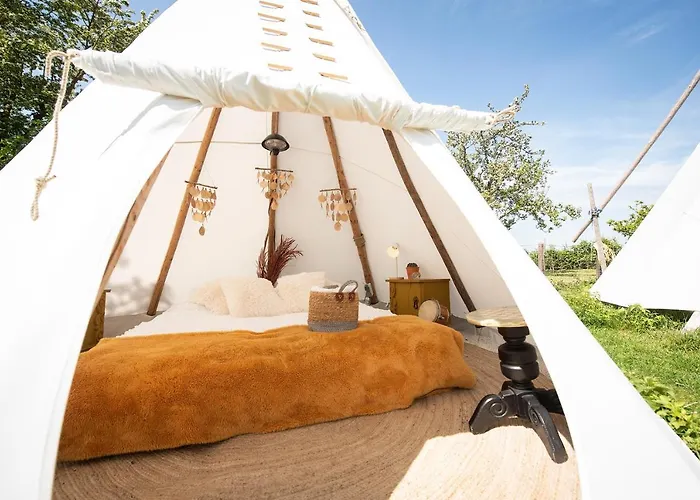 Luxury tent Slapen Tussen De Schapen In De Tante Tipi *