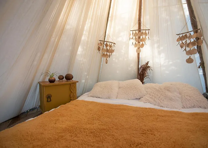 Luxury tent Slapen Tussen De Schapen In De Tante Tipi